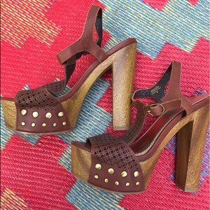 Brown Platform Heels